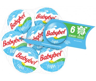 Mini Babybel Light Semisoft Cheese 6 Ct Bag