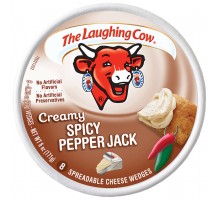 The Laughing Cow Creamy Spicy Pepper Jack Wedges Cheese 6 Oz Pack