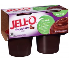 Jell-O Ready To Eat Fat Free Chocolate Pudding Snacks 15.5 Oz Sleeve