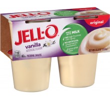 Jell-O Ready To Eat Original Vanilla Pudding Snacks 15.5 Oz Sleeve