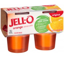 Jell-O Ready To Eat Original Orange Gelatin Snacks 13.5 Oz Sleeve