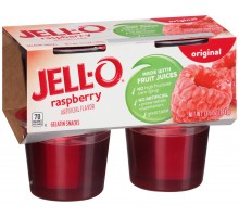 Jell-O Ready To Eat Original Raspberry Gelatin Snacks 13.5 Oz Sleeve