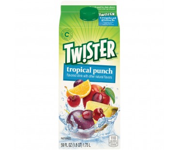 Twister Tropical Punch Juice 59 Fl Oz Carton