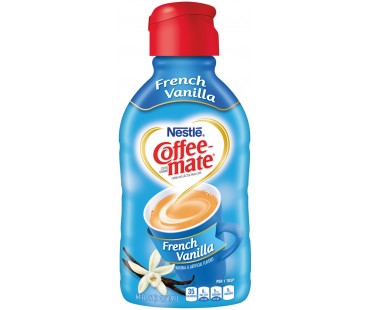 Coffee-Mate French Vanilla Liquid Coffee Creamer 64 Fl Oz Plastic Bottle