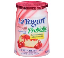 La Yogurt Probiotic Cherry Cheesecake Blended Lowfat Yogurt Original 6 Oz Cup La Yogurt Probiotic Cherry Cheesecake Blended Lowfat Yogurt Original 6 Oz Cup