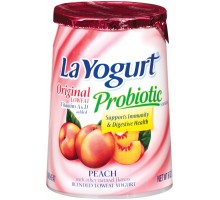 La Yogurt Probiotic Peach Blended Lowfat Yogurt Original 6 Oz Cup La Yogurt Probiotic Peach Blended Lowfat Yogurt Original 6 Oz Cup