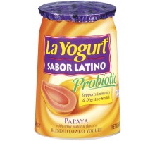 La Yogurt Probiotic Papaya Blended Lowfat Yogurt Sabor Latino 6 Oz Cup La Yogurt Probiotic Papaya Blended Lowfat Yogurt Sabor Latino 6 Oz Cup