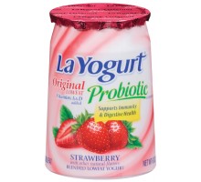 La Yogurt Probiotic Strawberry Blended Lowfat Yogurt Original 6 Oz Cup La Yogurt Probiotic Strawberry Blended Lowfat Yogurt Original 6 Oz Cup