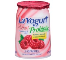 La Yogurt Probiotic Raspberry Blended Lowfat Yogurt Original 6 Oz Cup La Yogurt Probiotic Raspberry Blended Lowfat Yogurt Original 6 Oz Cup
