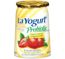 La Yogurt Probiotic Strawberry Blended Lowfat Yogurt Rich & Creamy 6 Oz Cup La Yogurt Probiotic Strawberry Blended Lowfat Yogurt Rich & Creamy 6 Oz Cup
