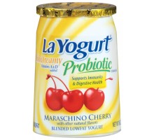 La Yogurt Probiotic Maraschino Cherry Blended Lowfat Yogurt Rich & Creamy 6 Oz Cup La Yogurt Probiotic Maraschino Cherry Blended Lowfat Yogurt Rich & Creamy 6 Oz Cup