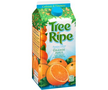 Tree Ripe Premium Calcium & Vitamins Orange Juice 59 Fl Oz Carton