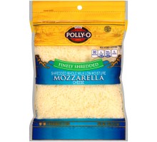 Polly-O Finely Shredded Whole Milk Mozzarella Cheese 8 Oz Peg