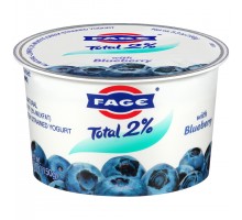 Fage Total 2% With Blueberry Lowfat Greek Strained Yogurt 5.3 Oz Cup