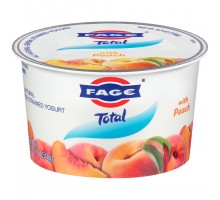 Fage Total With Peach Greek Strained Yogurt 5.3 Oz Cup