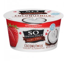 So Delicious Dairy Free Coconut Milk Strawberry Yogurt Alternative 5.3 Oz Tub