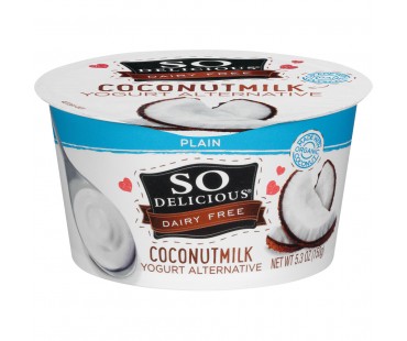 So Delicious Dairy Free Coconut Milk Plain Yogurt Alternative 5.3 Oz Tub