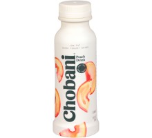 Chobani Peach Low-Fat Greek Yogurt Drink 10 Fl Oz Plastic Bottle