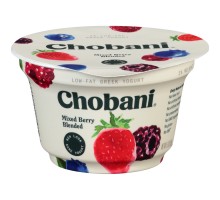 Chobani Mixed Berry Blended 2% Low-Fat Greek Yogurt 5.3 Oz Cup