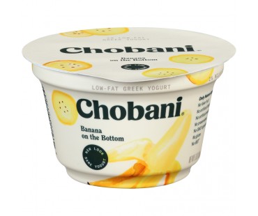 Chobani Banana On The Bottom 2% Low-Fat Greek Yogurt 5.3 Oz Cup