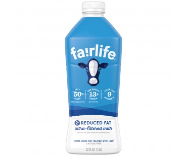 Fairlife 2% Reduced Fat Ultra-Filtered Milk 52 Oz Bottle