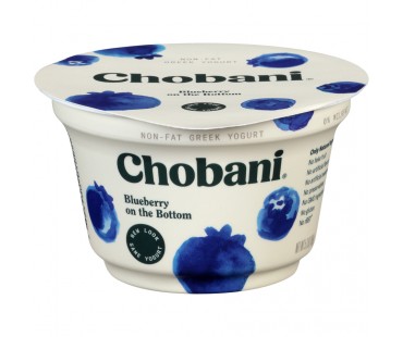 Chobani Blueberry On The Bottom Non-Fat Greek Yogurt 5.3 Oz Cup