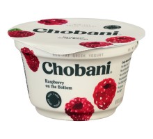 Chobani Raspberry On The Bottom Non-Fat Greek Yogurt 5.3 Oz Cup