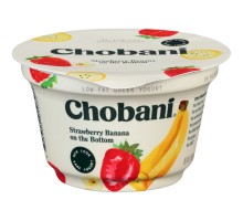 Chobani Strawberry Banana On The Bottom 2% Low-Fat Greek Yogurt 5.3 Oz Cup