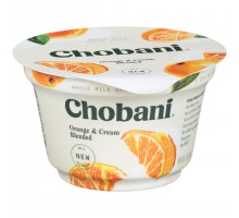 Chobani Orange & Cream Blended Whole Milk Greek Yogurt 5.3 Oz Cup
