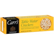 Carr's Table Water Baked With Roasted Garlic & Herbs Crackers 4.25 Oz Box