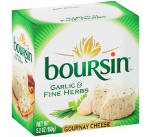 Boursin Garlic & Fine Herbs Gournay Cheese 5.2 Oz Box