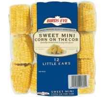 Birds Eye Sweet Mini Corn On The Cob 12 Ct Bag