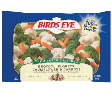 Birds Eye Broccoli Florets Cauliflower & Carrots 16 Oz Bag