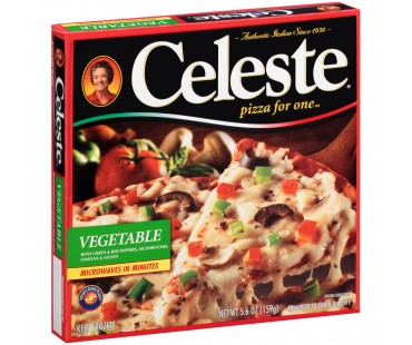 Celeste Pizza For One Vegetable Frozen Pizza 5.6 Oz Box