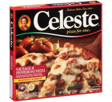 Celeste Pizza For One Sausage & Pepperoni Frozen Pizza 5.5 Oz Box
