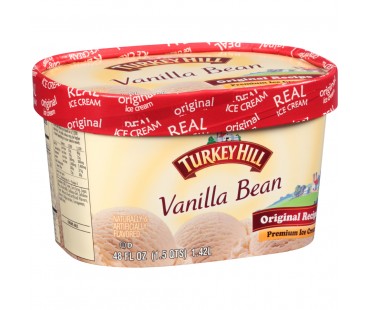 Turkey Hill Vanilla Bean Original Recipe Premium Ice Cream 48 Fl Oz Tub