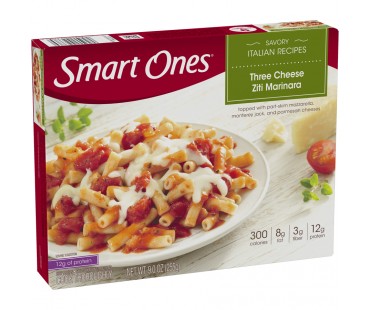 Weight Watchers Smart Ones Savory Italian Recipes Three Cheese Ziti Marinara Frozen Entree 9 Oz Box