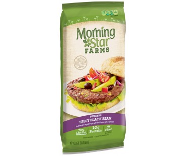 Morningstar Farms Spicy Black Bean Veggie Burgers 9.5 Oz Pack