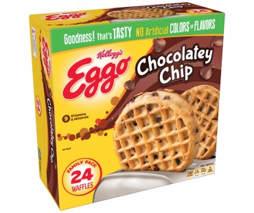 Kellogg's Eggo Chocolatey Chip Waffles 29.6 Oz Box