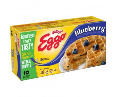 Kellogg's Blueberry Waffles 12.3 Oz Box