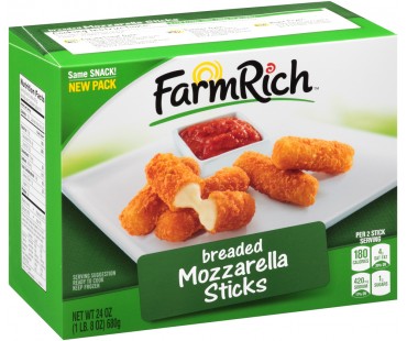 Farm Rich Breaded Mozzarella Sticks 24 Oz Box
