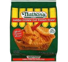 Nathan's Jumbo Crinkle Cut French Fries 28 Oz Bag