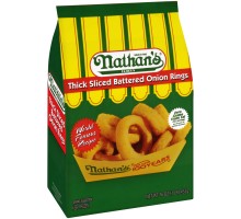Nathan's Thick Sliced Battered Onion Rings 16 Oz Bag