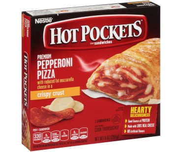 Hot Pockets Pepperoni Pizza Frozen Sandwiches 9 Oz Box