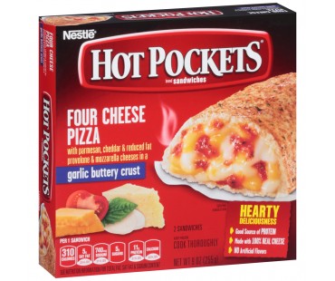 Hot Pockets Four Cheese Pizza Frozen Sandwiches 9 Oz Box