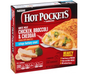 Hot Pockets Chicken, Broccoli & Cheddar Frozen Sandwiches 9 Oz Box