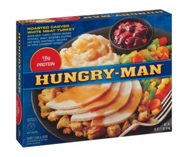 Hungry-Man Roasted Carved White Meat Turkey Frozen Dinner 16 Oz Box