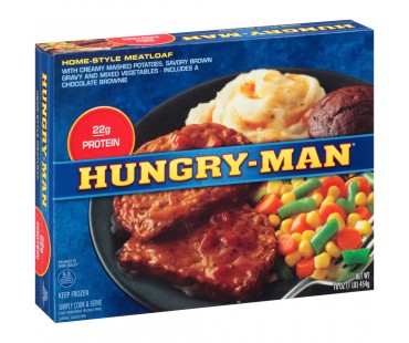 Hungry-Man Home-Style Meatloaf Frozen Dinner 16 Oz Box