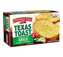 Pepperidge Farm Frozen Bakery Garlic Texas Toast 11.25 Oz Box