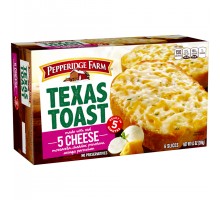 Pepperidge Farm Frozen Bakery 5 Cheese Texas Toast 9.5 Oz Box